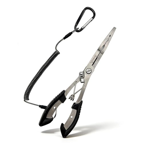 Professional 8.4 Inch Fishing Plier with Safety Lock & Lanyard