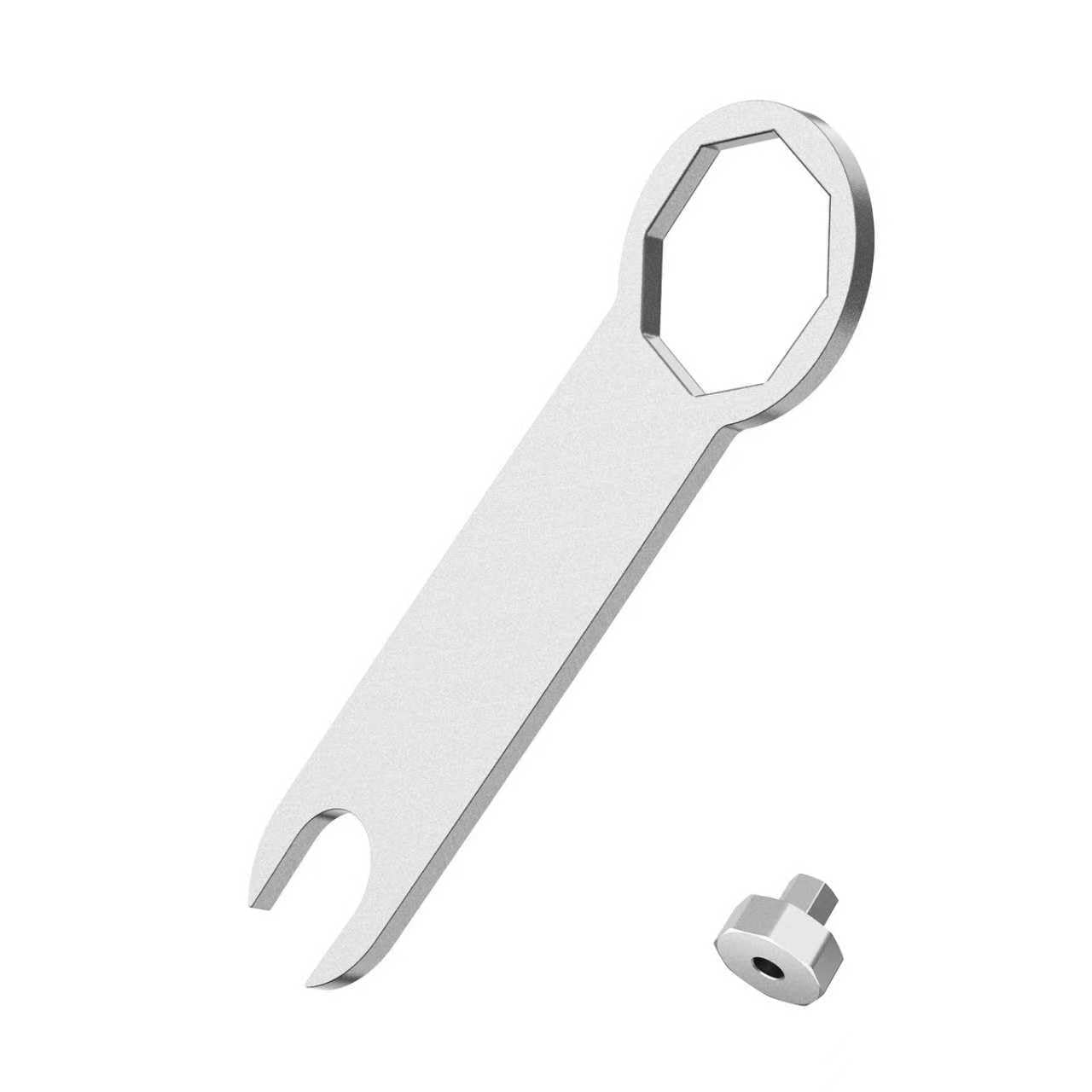 ISDOHS Dual Chamber Fork Cap Wrench Tool, Compatible with 2005-2025 Dirt Bike Front Suspension, Fits YZ250F / YZ450F / YZ250, 49mm Outer Cap & 35mm Inner Cap Removal Tool