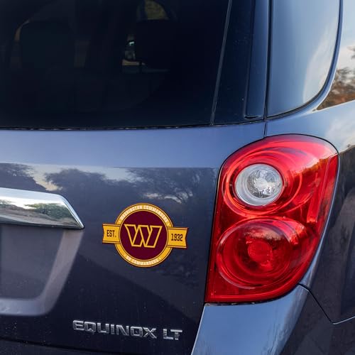 Washington Commanders Football Logo Car Magnet - Durable Auto Badge