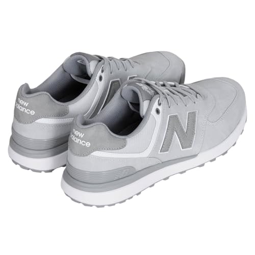 Men's 574 Greens V2 Golf Shoes - Waterproof, Light Grey, 10 Wide
