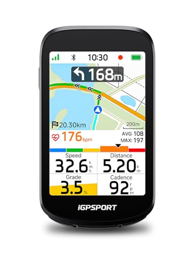 GPS Bike Computer with 3.3'' Touchscreen & Voice Navigation