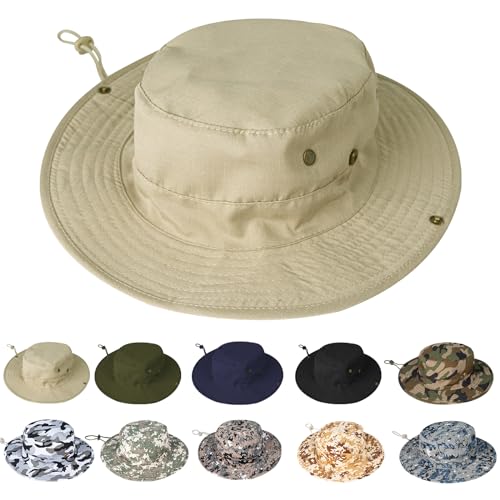 Sun Hats for Men Women Safari Hat Foldable Fishing UPF 50+ Bucket