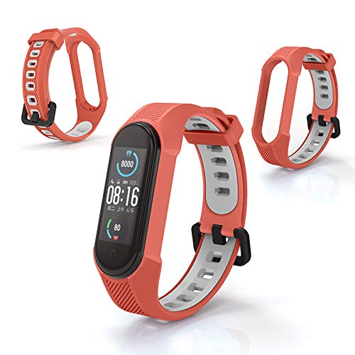 Soft Silicone Wristbands for Xiaomi Mi Band 6/5 - Black