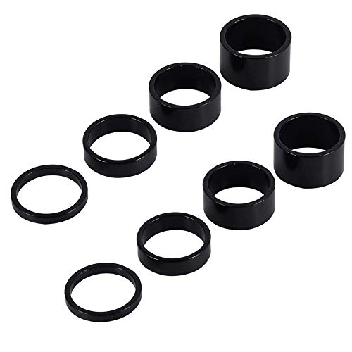Bicycle Headset Spacer Set - 8 PCS Aluminum Alloy, 1-1/8 Inch, 4 Sizes