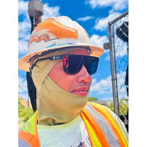 IBEX The STEEZE Safety Sunglasses, Polarized, ANSI Z87+ Certified, Ultra UV 400 Protection, Mirror Lenses and Flexible Black Frame, Men, Women, Outdoor/Sports, Surf, Construction, Work, PPE