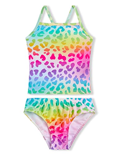 Girls Tankini Swimsuit Set - Hawaiian Beach Sport for Ages 2-12