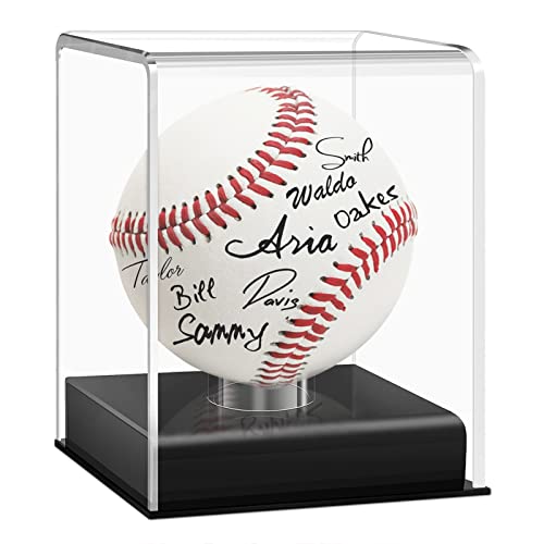 Acrylic Baseball Display Case - UV Protected Cube for Memorabilia