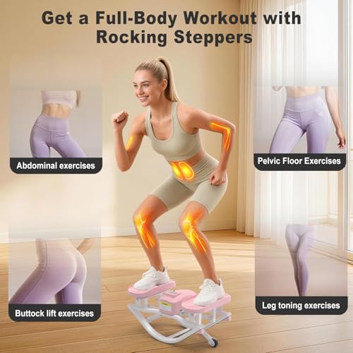 Rock Stepper Exercise Machine - 350lbs Capacity, Pink