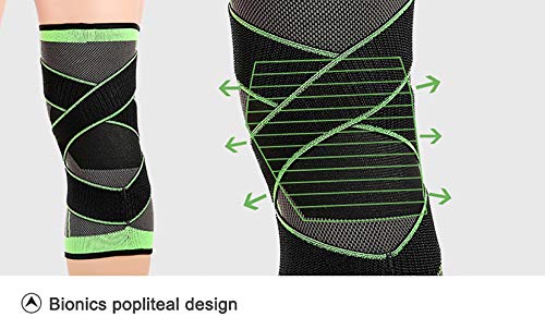 Compression Knee Brace for Pain Relief - Green Medium