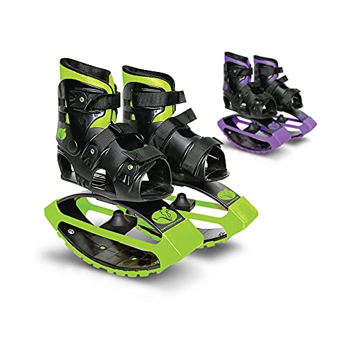 Kangaroo Jumping Shoes for Kids - Green, Sizes 1-6