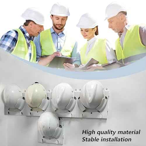 Hard Hat Rack 3 Pcs, Hard Hat Storage Rack Hard Hat Helmet Holder,Hard Hat Placement Hanging Rack for Workshop Office Living, Hard Hat Rack Display Rack (Hook style)