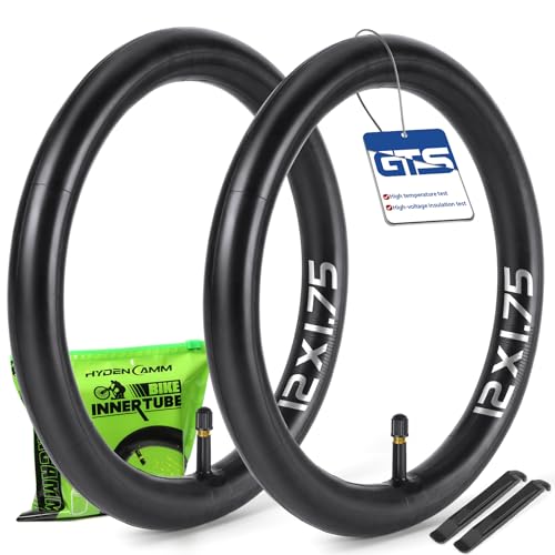 Hydencamm 12"x1.75/2.125 Bike Inner Tubes 2 Pack for Mountain, City & Kids Bikes