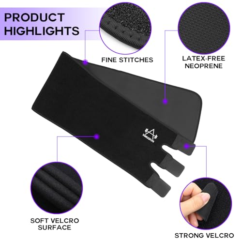 Waist Trimmer Belt for Men & Women - 9" Width x 45" Length - Black