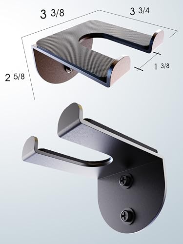 Olympic Barbell Hanger - Vertical Wall Rack, 3mm Black