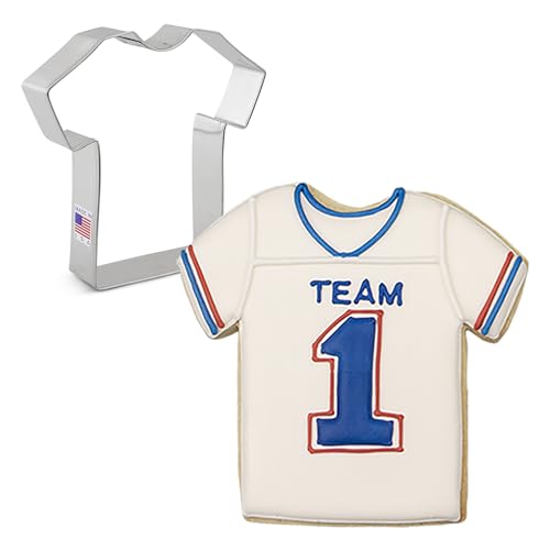 Large Sports Jersey Cookie Cutter - 4-1/4 Inch, Made in USA