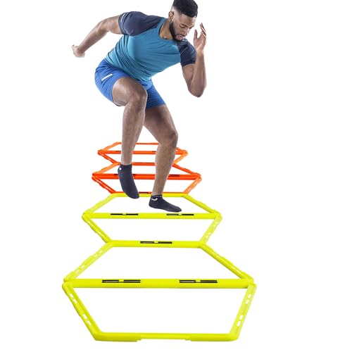 Trapezoid Agility Rings - Set of 12 for Speed Training