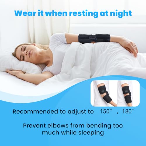 Sylong Black M Cubital Tunnel Syndrome Elbow Brace for Ulnar Nerve Support