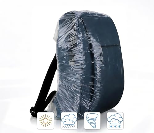 25-Pack Disposable Waterproof Backpack Rain Covers - 15-55L