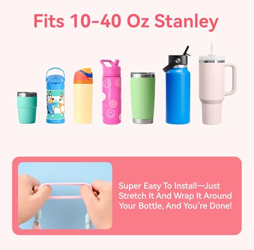 Water Bottle Handle Strap for Owala & Stanley Cups - Purple