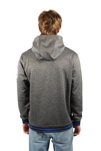 Philadelphia 76ers NBA Men's Full Zip Hoodie Sweatshirt - 3X-Large Heather Charcoal
