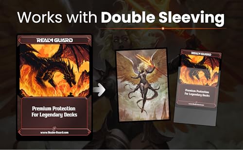 (Angel) 100% Hand-Drawn Matte Textured Card Sleeves 67x92mm for MTG/TCG, Regular Size, 100ct by Realm Guard