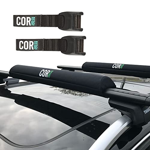 Aero Roof Rack Pads with Tie Down Straps - 28" Wide, 10' Length