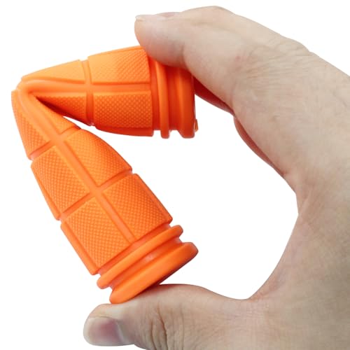 Non-Slip Rubber Bike Handlebar Grips - 4Pcs Orange