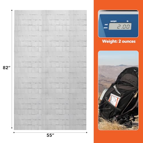 Emergency Mylar Blanket 6 Pack - Waterproof Survival Blankets