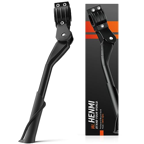 HENMI Bike Kickstand for 26-29 Inch Mountain, Road & E-Bikes - Adjustable Aluminum Stand