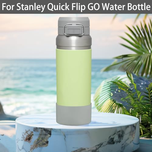 Silicone Boot Sleeve for Stanley Quick Flip GO Water Bottle - 36oz Gray (2 Pcs)