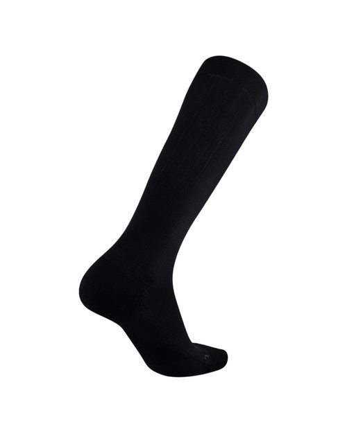 2XU Flight Compression Socks, Black/Black, Large 1