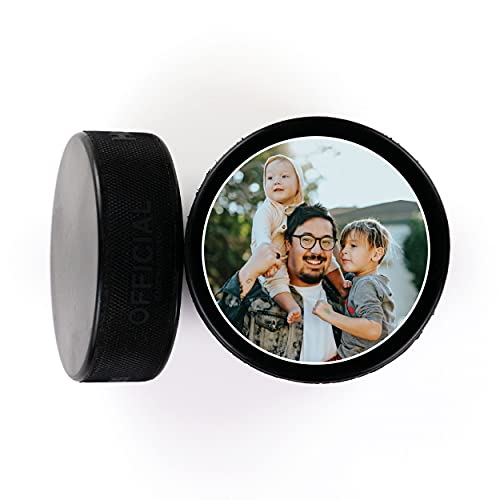 Personalized Father's Day Hockey Puck Gift - Design 17