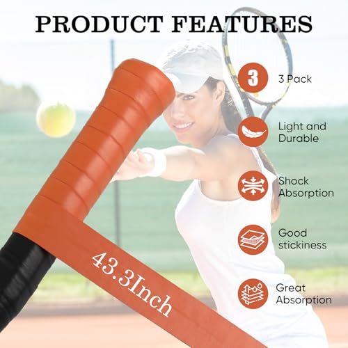 Ultra Thin Tacky Tennis Racket Overgrip - Terre Battue