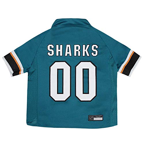 NHL San Jose Sharks Jersey for Dogs & Cats - Medium