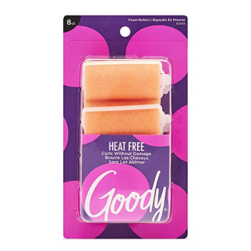 Extra Large Foam Hair Rollers - 8 Count Pack - Soft & Comfortable