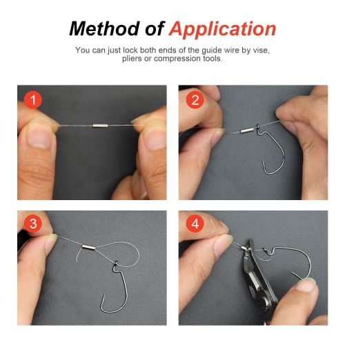 Copper Crimp Sleeves Kit - 500pcs Corrosion-Resistant Fishing Leaders