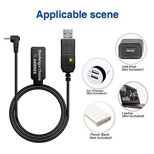 2.5mm USB Charger Cable with Indicator Light for Two Way Radios