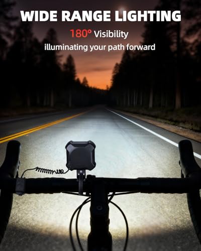 WSDCAM 140dB Bike Horn with Front & Rear LED Light – 2-in-1 Rechargeable