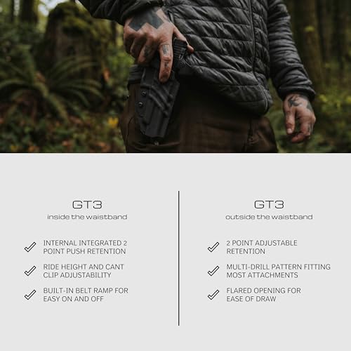 Low Profile Light-Compatible Holster for Glock 19/17 with TLR-7A/X