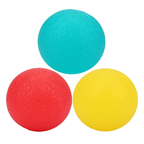Stress Relief Balls Set - 3 Silicone Hand Therapy Balls