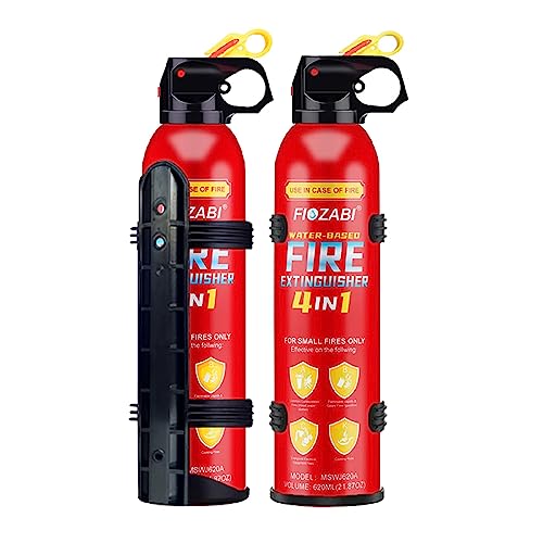Portable Fire Extinguisher Spray With Bracket Can Prevent Re-Ignition,Best Suitable for The House/Car/Truck/Boat/Kitchen/Home Water-Based Fire Extinguishers Fire Type A/B/C/K 620ml (2 pack)