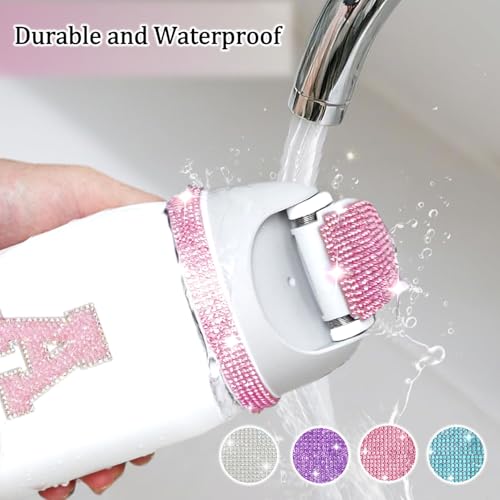 Rhinestone Letter Stickers for Owala Bottle - Pink A