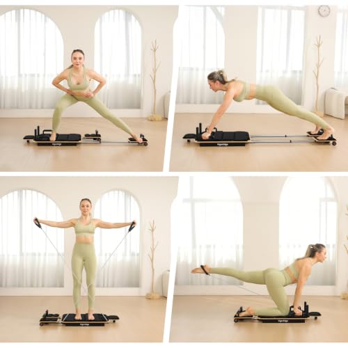 Pilates Board Reformer for Home Workout - Black