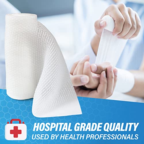 Premium Gauze Bandage Rolls 36-Pack Breathable Flexible Wound Cover 3x4.1 Yards