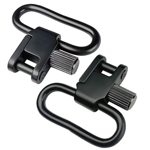 2 Pcs Heavy Duty Sling Swivel Mounts, 1.25 Inch Quick Detach Push Button