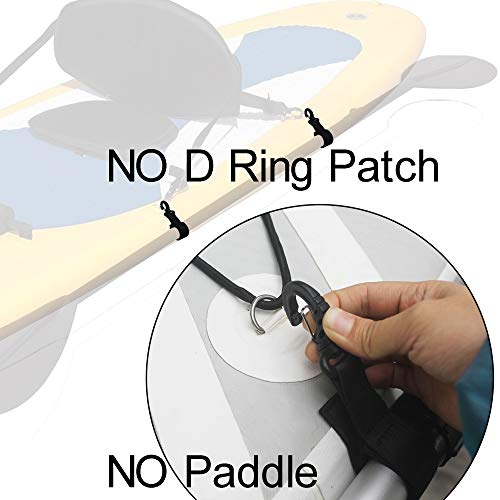 Paddle Clips Set of 4 - Universal Paddle Holder with No Drill Installation