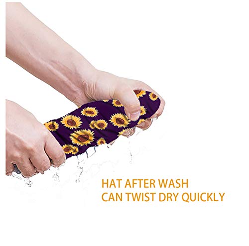 Adjustable Turban Hat for Men & Women - Cute Dental Purple