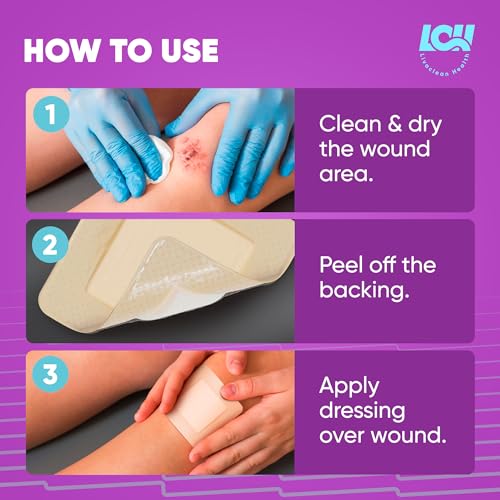 Silicone Foam Dressing 2x2 - Adhesive Bandages for Wounds