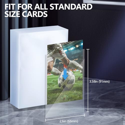 Clear Trading Card Sleeves - 200ct Penny Sleeves for Standard Cards