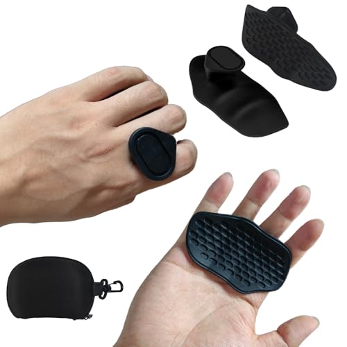 Ergonomic Anti-Slip Gym Workout Grips - Black, One Size